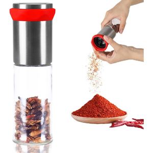 Factory Wholesale OEM Logos Custom Manual Stainless Steel Blades Eco-Friendly Dishwasher Safe Chili <b>Grinder</b> Chili Mill - Product Image 1
