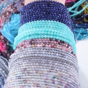 2-4mm Natural Stone Faceted Beads Loose Quartz Gemstone Crystal Stone Beads for Diy Bracelet Necklace Jewelry Making - Product Image 2