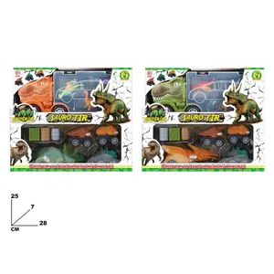 Camion dinosaure Sauro Tir 25x28x7 cm avec ensemble de véhicules jouets dinosaures - Product Image 3