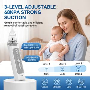 Aspirateur nasal portable pour enfants et adultes, appareil de nettoyage nasal en silicone de qualité médicale, fournisseur pour usage clinique - Product Image 3