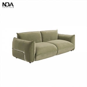 NOVA Grünes Samt-Stoffsofa Kreatives Formdesign Apartment-Zweisitzer Wohnzimmer Gepolstertes Ecksofa Modulares <span class=keywords><strong>Sofa</strong></span> - Product Image 3
