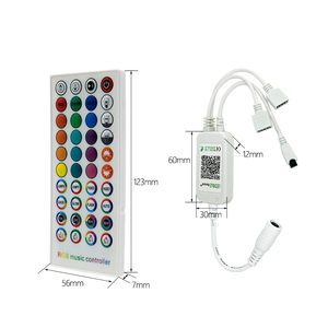 Thông minh <span class=keywords><strong>Led</strong></span> điều khiển RGB BT 40keys IR từ xa DC12V 24V âm nhạc bluetooh RGB điều khiển <span class=keywords><strong>Dimmer</strong></span> cho màu sắc thay đổi <span class=keywords><strong>LED</strong></span> Strip - Product Image 4