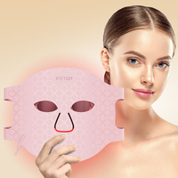 Masque facial de beauté à LED infrarouge professionnel personnalisé, 630 nm, 880 nm, pour la thérapie par la lumière laser, utilisation à domicile