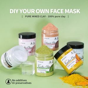 Yüz güzellik DIY cilt temizleme doğal Matcha zerdeçal baz beyaz Kaolin kili maske tozu - Product Image 2
