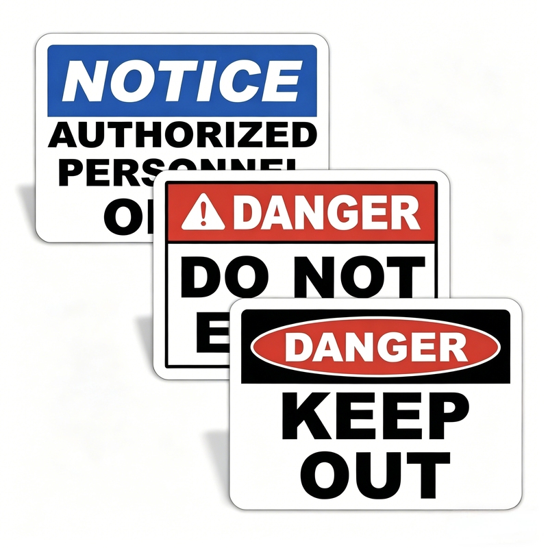Securun Durable Aluminum Safety Sign Workplace
