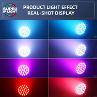 Projecteur LED Par Wash 280W 27x10W RGBW 4-en-1 15-60 °   Pour scène intérieure, mariage, fête