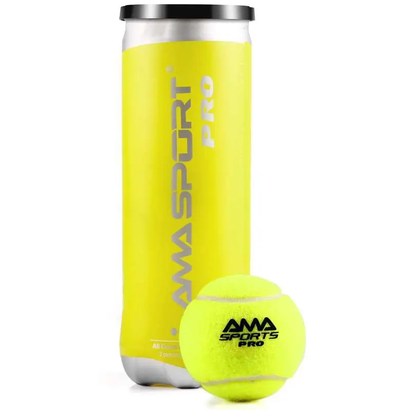 Ama Sport Premium Pro Padel bola, 3 bola pode, Amarelo