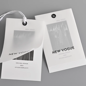 Sang Trọng Biểu Tượng Tùy Chỉnh Có Thể Tái Chế Giấy Treo Thẻ Kinh Doanh In Quần Áo Cho T-Shirts Áo Khoác Giày Túi Nhãn Hàng May Mặc - Product Image 4