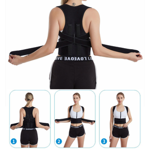 Corrector de cifosis transpirable para clavícula y espalda, banda de soporte para el cuerpo, alisador de postura vertical, marca OEM personalizado, peso ligero - Product Image 2