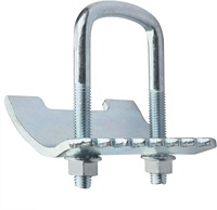 Équerre de fixation en U galvanisée pour poutre I, équerre de fixation pour profilé Unistrut