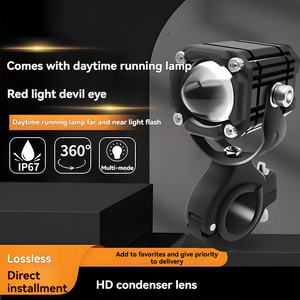 Luz LED Delantera para Motocicleta, Lámpara Auxiliar para R1200GS F800GS ADV <span class=keywords><strong>Yamaha</strong></span> MT07 MT09 CRF1000L <span class=keywords><strong>Africa</strong></span> <span class=keywords><strong>Twin</strong></span> Kawasaki, 4 Lentes - Product Image 5