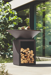 Barbecue extérieur en acier corten rouillé - Product Image 6
