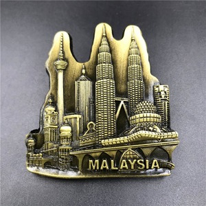 Adesivo per frigorifero in metallo 3D di alta qualità diversi paesi di architettura di <span class=keywords><strong>città</strong></span> di viaggio magneti per frigo in metallo prodotto artigianale - Product Image 2