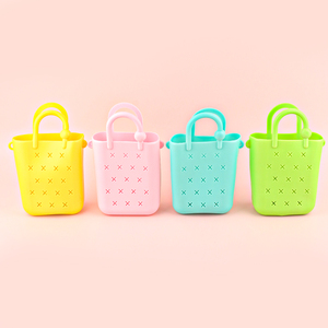 Sac à bandoulière en silicone imperméable pour jeunes enfants, motif dessin animé mignon, à personnaliser, petit sac <span class=keywords><strong>de</strong></span> plage pour femmes - Product Image 2
