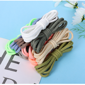 210 couleurs en stock 32 Standard 4/5mm couleur unie tresse noyau rond embouts en plastique lacet de chaussure pour chaussures <span class=keywords><strong>Yeezy</strong></span> - Product Image 5