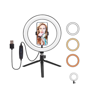 Đèn Ring Light 10 inch có thể điều chỉnh với đèn LED dùng cho trang điểm, selfie, livestream trên YouTube, quay video, chụp ảnh - Product Image 3