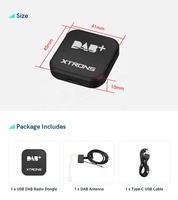 XTRONS Tuner radio numérique DAB, clé USB pour autoradio Android, accessoires de voiture USBDAB04