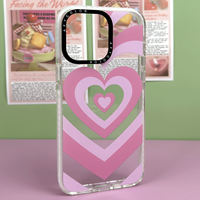 Étui de téléphone portable personnalisé en TPU+PC peint aux UV, style Ins, antichoc, avec protection magnétique de l'appareil photo pour 16/15/14/13