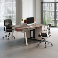 Table de bureau modulaire moderne en forme de Y 6 sièges bureau de travail commercial meubles à panneaux en bois durables