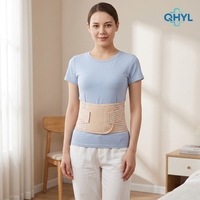 Ceinture de soutien lombaire élastique rose pour thérapie orthopédique professionnelle, correction et maintien du bas du dos