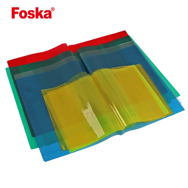 Foska StudentカラフルなソフトウォータープルーフPVCブックカバー
