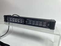 Golddeer 294mm 3watt ámbar 8 Leds Visor Luces Advertencia Strobe Beacon Split Mount Deck Dash Lamp Grille Lights Camión de bomberos