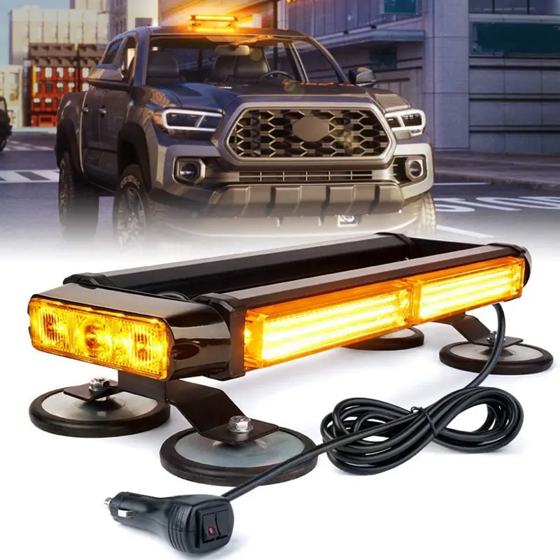 CAR Truck COB LED Blitzlicht Feuerwehr mann PKW Blinkende Not warnleuchten Gelb Rot Blau Bernstein 12V 24V