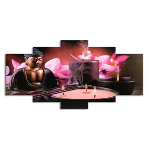 Candelero Rosa orquídea cartel contemporáneo pared arte lienzo impresión moderna Buda pintura para SPA <span class=keywords><strong>Club</strong></span> Decoración - Product Image 1