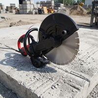 Scie à béton portable GZCT DC420 de 16 pouces, 3000 W, scie à anneau électrique, machine à découper les murs pour une utilisation intérieure et extérieure