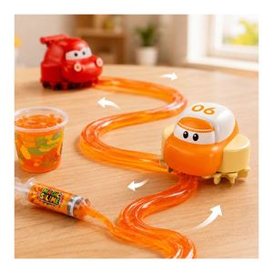 Syringe Extrusion <b>Slime</b> Track Car Kids Crafting Skill Exercise Rechargeable Vehicle Navigation Workshop Supply <b>Kit</b> - Product Image 6