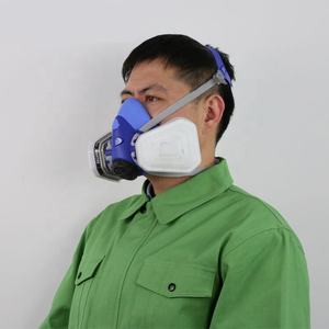 Harga Pabrik Grosir Respirator Cartridge Spray Painter Setengah Wajah Masker Gas Respirator yang Dapat Digunakan Kembali - Product Image 5
