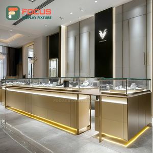Modern Jewelry Store Display Furniture Tempered Glass Panel Jewelry Shop Jewelry Cabinet - Product Image 1