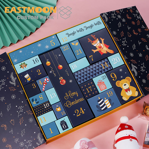 Cosmetic <strong>Christmas</strong> Custom Advent Calendar Packaging Cardboard Gift Surprise <strong>Box</strong> - Product Image 3