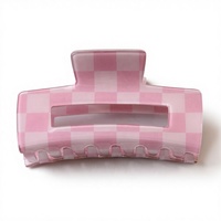 Pince à cheveux rectangulaire tressée en PVC avec sequins, idéale pour les queues de cheval des filles au quotidien