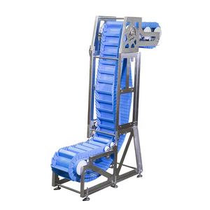 果物と野菜のためのフライト付き傾斜フラットトップモジュラーベルト<span class=keywords><strong>Z</strong></span>タイププレートチェーンコンベヤー - Product Image 3