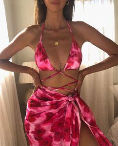 Costumi da bagno Sexy <span class=keywords><strong>Micro</strong></span> tre pezzi <span class=keywords><strong>Bikini</strong></span> cravatta tinta e costume da bagno - Product Image 5