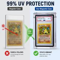 Étui de protection magnétique en acrylique pour cartes gradées BGS CGC TCG Sports Trading Cards