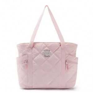 Bolso de Mano Personalizado con Logotipo, Moderno, de Gran Capacidad, Bordado, para Mujer, con Cierre, para Gimnasio, Portátil, Hombro, Bolso Tipo Tote Acolchado para Enfermera - Product Image 1