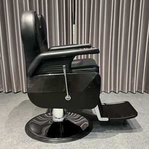 Sillón de <span class=keywords><strong>Barber</strong></span>ía Profesional Antiguo, Equipo de Salón Vintage, Silla de Estilismo Reclinable Hidráulica de Alta Resistencia para <span class=keywords><strong>Barber</strong></span>ía - Product Image 4