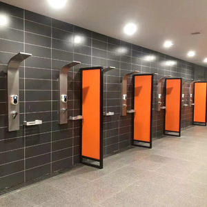 Card Reader Cabinet Equipment Shower Column 304 Stainless Steel Temperature Controlled Rain Shower Rectangle Durable - Product Image 2
