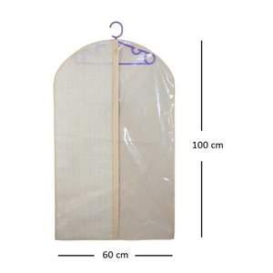 TNT Garment <b>Bag</b> 100x60 Cm Dustproof With Transparent Side And Zipper - Product Image 2