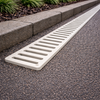 Grille de drainage SMC en vinyle écologique, 30x50 cm, D400 EN124, robuste, pour caniveau extérieur, jardin, toit – Vente directe usine