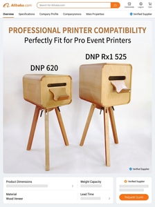 Cabina de Fotos Portátil de Madera Premium para iPad con Trípode y Estante para Impresora, Ideal para <span class=keywords><strong>Alquiler</strong></span> en Bodas y Eventos - Product Image 4
