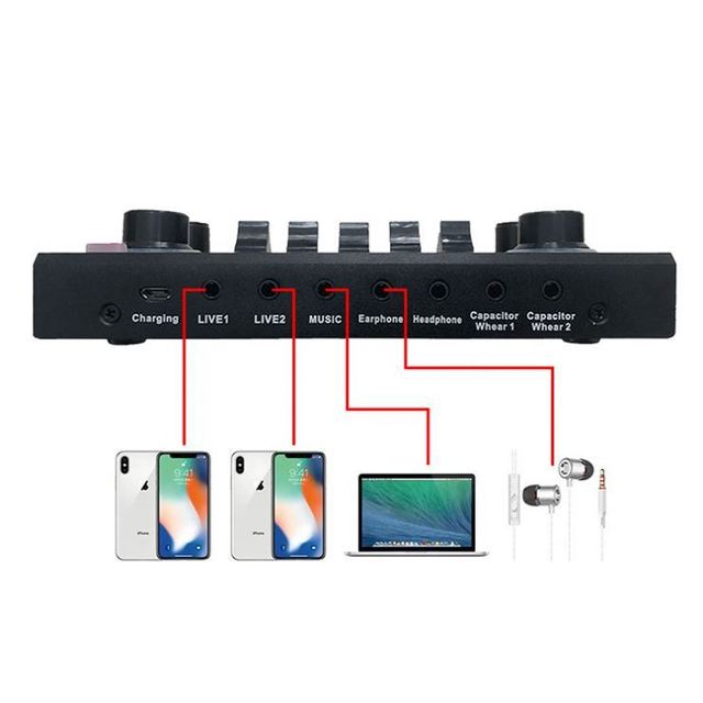 Aoshen Hot Sell USB Sound Card Studio for YouTube Studio Equipment Recording Musical Audio Interface