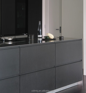 Armarios de <span class=keywords><strong>Cocina</strong></span> Modulares Modernos de Acero Inoxidable con Bisagras, Diseño Ignífugo para Ahorrar Espacio en Apartamentos Pequeños - Product Image 4