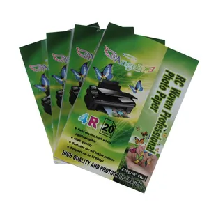 230gsm 3R 5R size best quality professional inkjet printing high glossy photo paper one side glossy use for dye ink