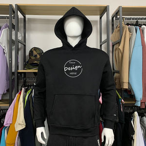 Nouvel arrivage Sweat à capuche Ferry français Broderie personnalisée Style de rue Coton régulier Ourlet côtelé quantité minimale de commande bas Usage quotidien avant Hiver - Product Image 5