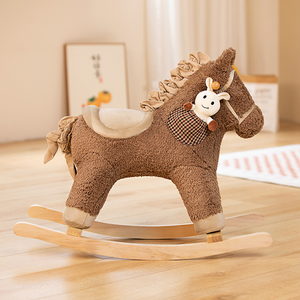 ม้าโยกตุ๊กตาสีน้ำตาลน่ารัก ขายดี เป็นของขวัญคริสต์มาส - Product Image 3