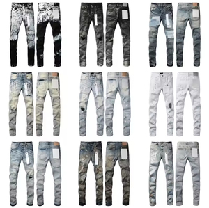 <span class=keywords><strong>Jeans</strong></span> di Alta Qualità di Marca di Lusso, <span class=keywords><strong>Jeans</strong></span> Elasticizzati Strappati Stile Hip Hop, Abbigliamento <span class=keywords><strong>Streetwear</strong></span> per Uomo - Product Image 2