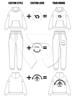 Ensemble survêtement homme hiver haute qualité, pantalon de jogging ample et sweat à capuche zippé surdimensionné, personnalisé, grammage lourd 450 GSM